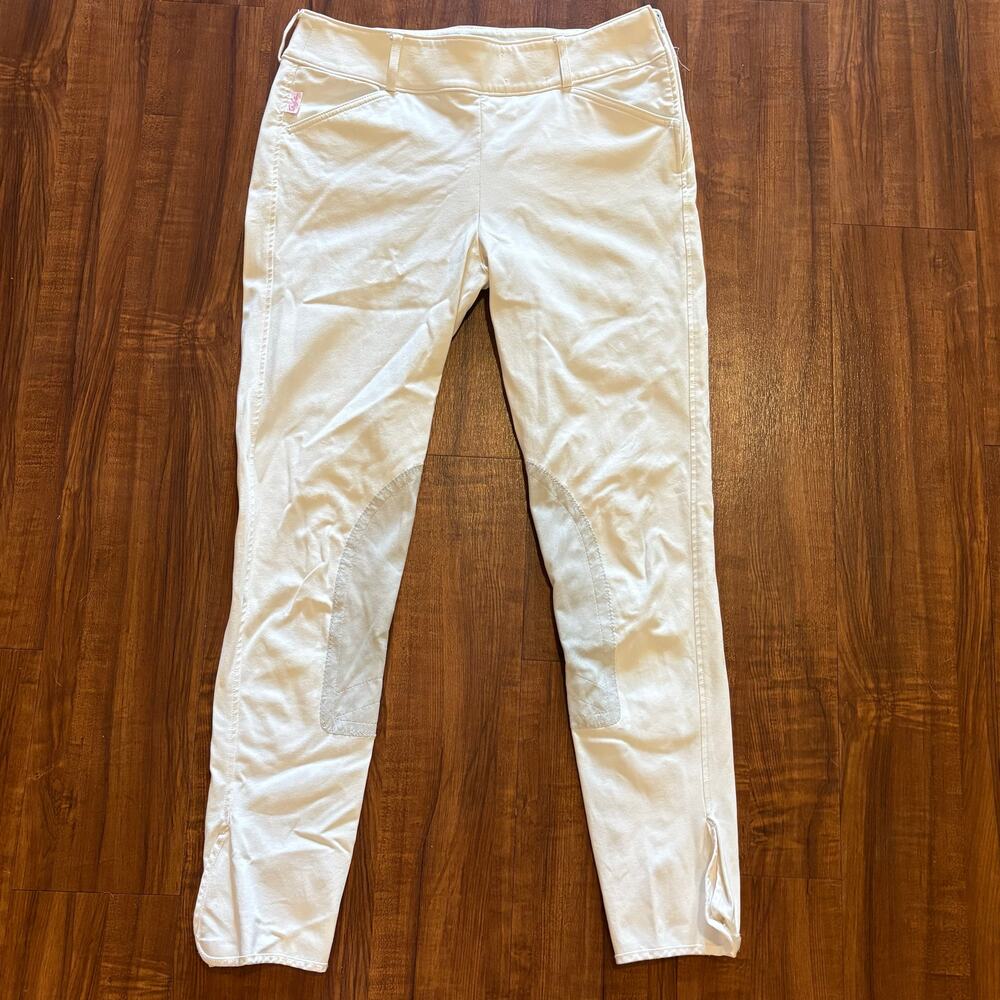 Tailored Sportsman White Trophy Hunter Gray Riding Pants Horse Size 30 Long USA